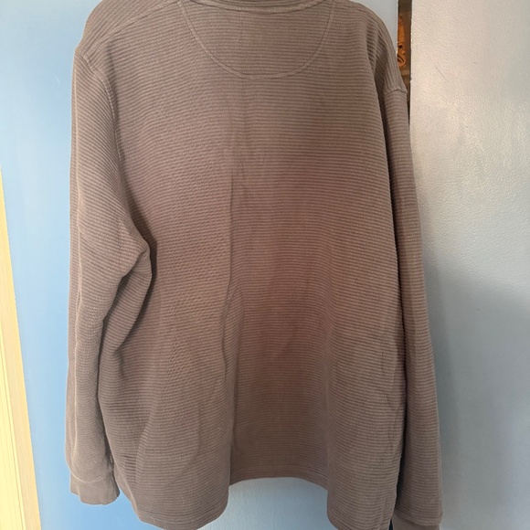 Men’s XXL Navy LLBean Lakewashed Double-Knit Quarter-Zip Pullover - Picture 2 of 3